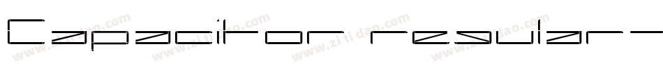 Capacitor regular字体转换